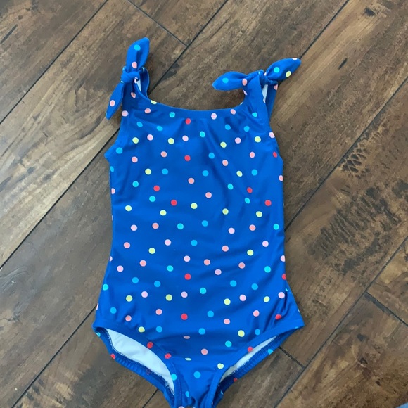 Hanna Andersson One Piece Swim Suit Baltic Blue - Picture 1 of 3